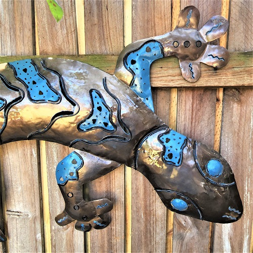 Deluxe Gecko Metal Wall Art