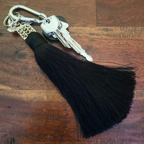 Silk Hand of Fatima Keyring.