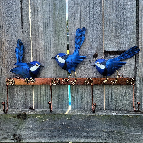 Blue Wren Garden Display Hooks