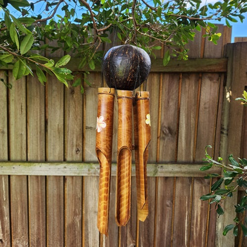 Full Coconut Bamboo Wind Chime