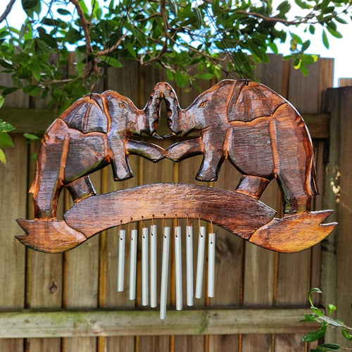 Elephant Wooden Wind Chime