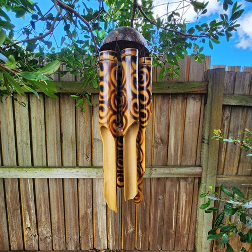 Burnt Pipe Bamboo Wind Chime