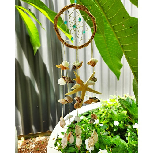 Shell Rattan Dreamcatcher